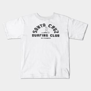 841 Santa Cruz Surfing Club B&W Kids T-Shirt
